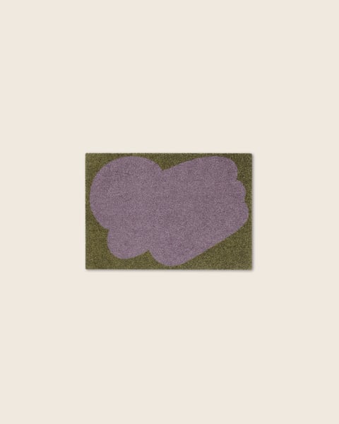 Heymat Grain Amethyst Front Doormat for Indoor Entry | Purple